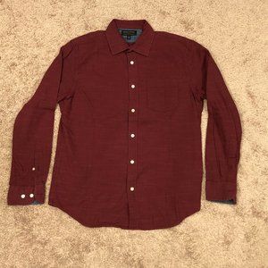 Maroon Banana Republic Stretch Soft Wash Slim Fit